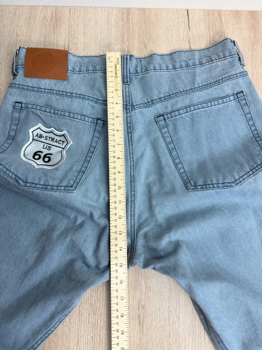 Embroidered Graphics Relaxed-fit Decor Patches Streetwear Artistic Jeans 34x30